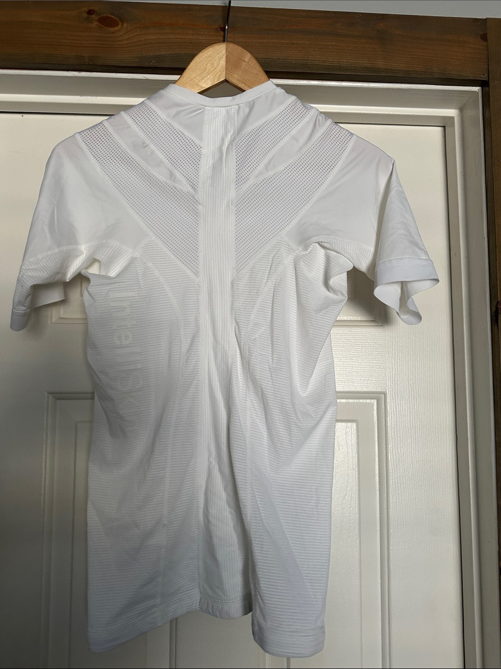 Women's White V-Neck Performance Polo - Picture 3 of 3